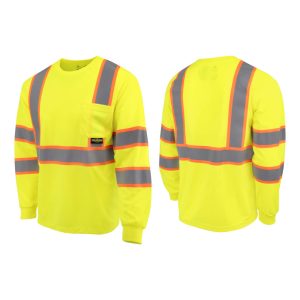 Radians ST41-3 Class 3 Mesh Long Sleeve T-Shirt with Contrast Trim