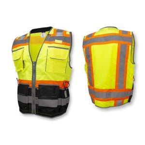 Radians SV55B Class 2 Heavy Woven Color Blocked Two Tone Engineer Vest